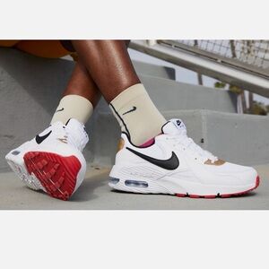 Nike AIR MAX EXCEE Sneaker White Black Red CD5432-118 Women’s Sz 10